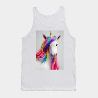 Cute Colorful Rainbow Unicorn Tank Top